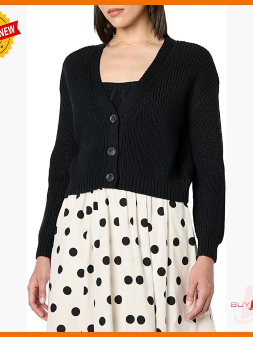 Cropped Button-Front Cardigan, Ribbed Knit, Loose Fit, Perfect For Layering
